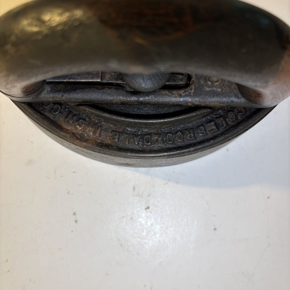 Colebrookdale Iron Co. Antique Sad Iron Vintage Clothes Detachable Handle Type C - Picture 12 of 12